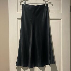 Quince silk midi skirt
